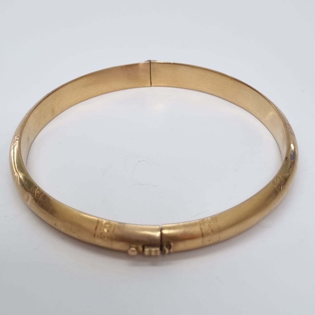 PULSERA RIGIDA ORO 18 K 14.4 GRMS (SEMINUEVO)