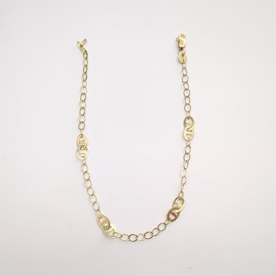 PULSERA ESPECIAL 14K 21 CM 1.8 GR (NUEVO)