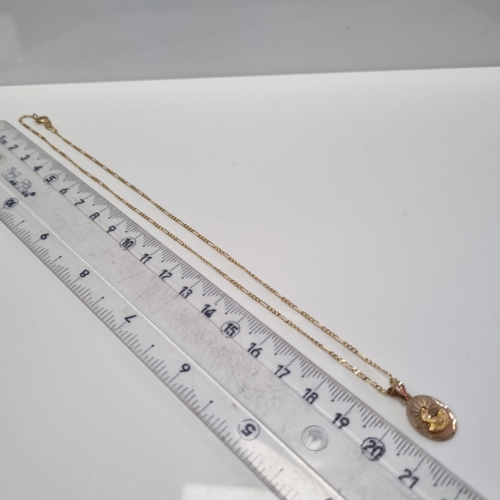 CADENA, DIJE ORO 10 K 1.7 GRMS (SEMINUEVO)