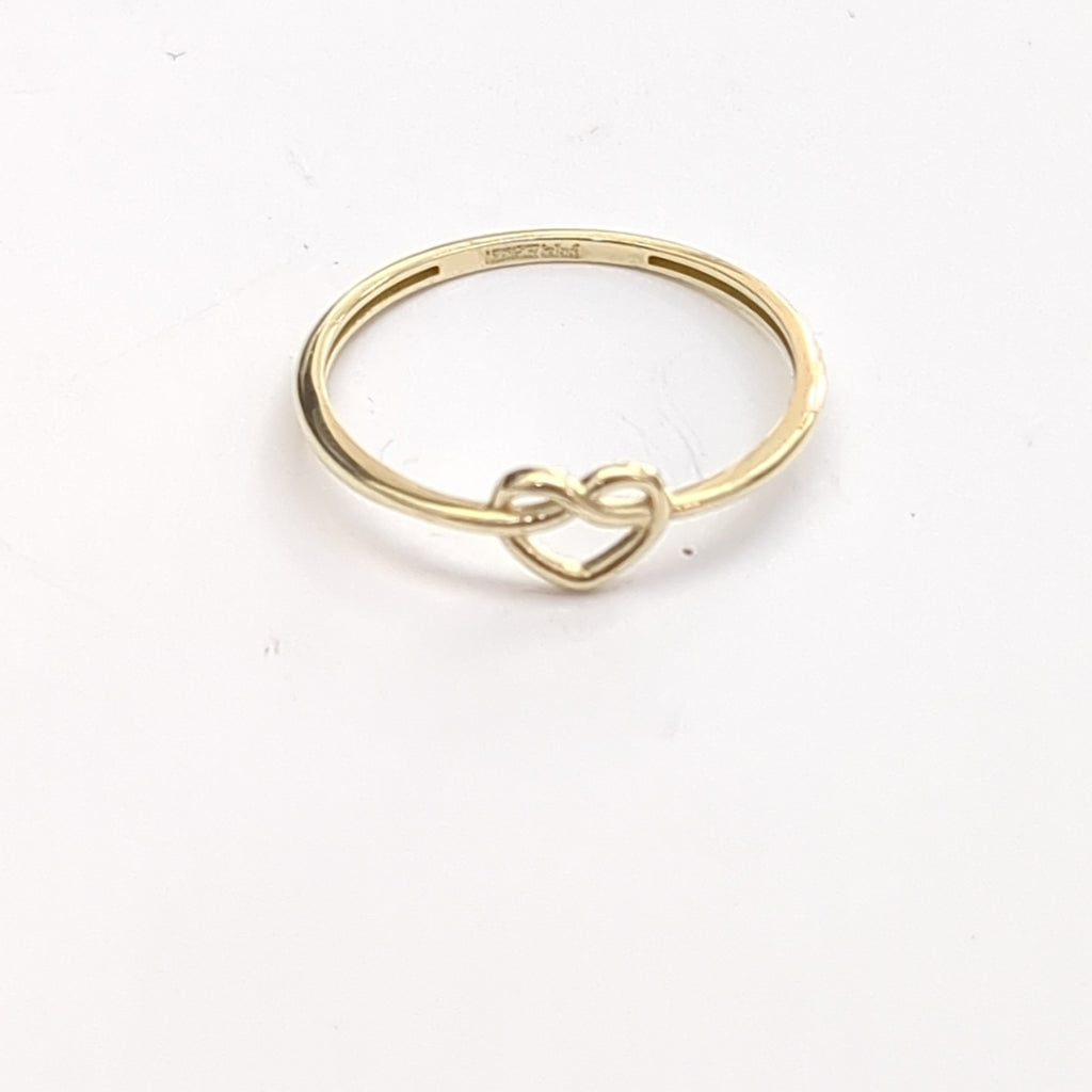 ANILLOS ANILLITO FIG CORAZON 10K TALLA 8 0.8 GR (NUEVO)