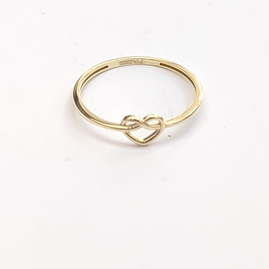 ANILLOS ANILLITO FIG CORAZON 10K TALLA 8 0.8 GR (NUEVO)