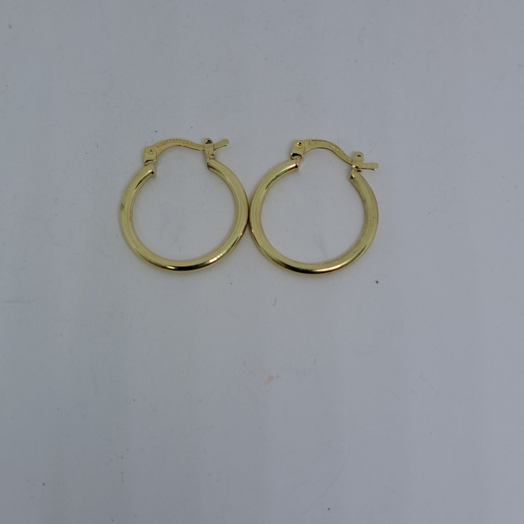 ARETES TEJIDO ARRACADAS LISAS 14K 1.2 GR (NUEVO)