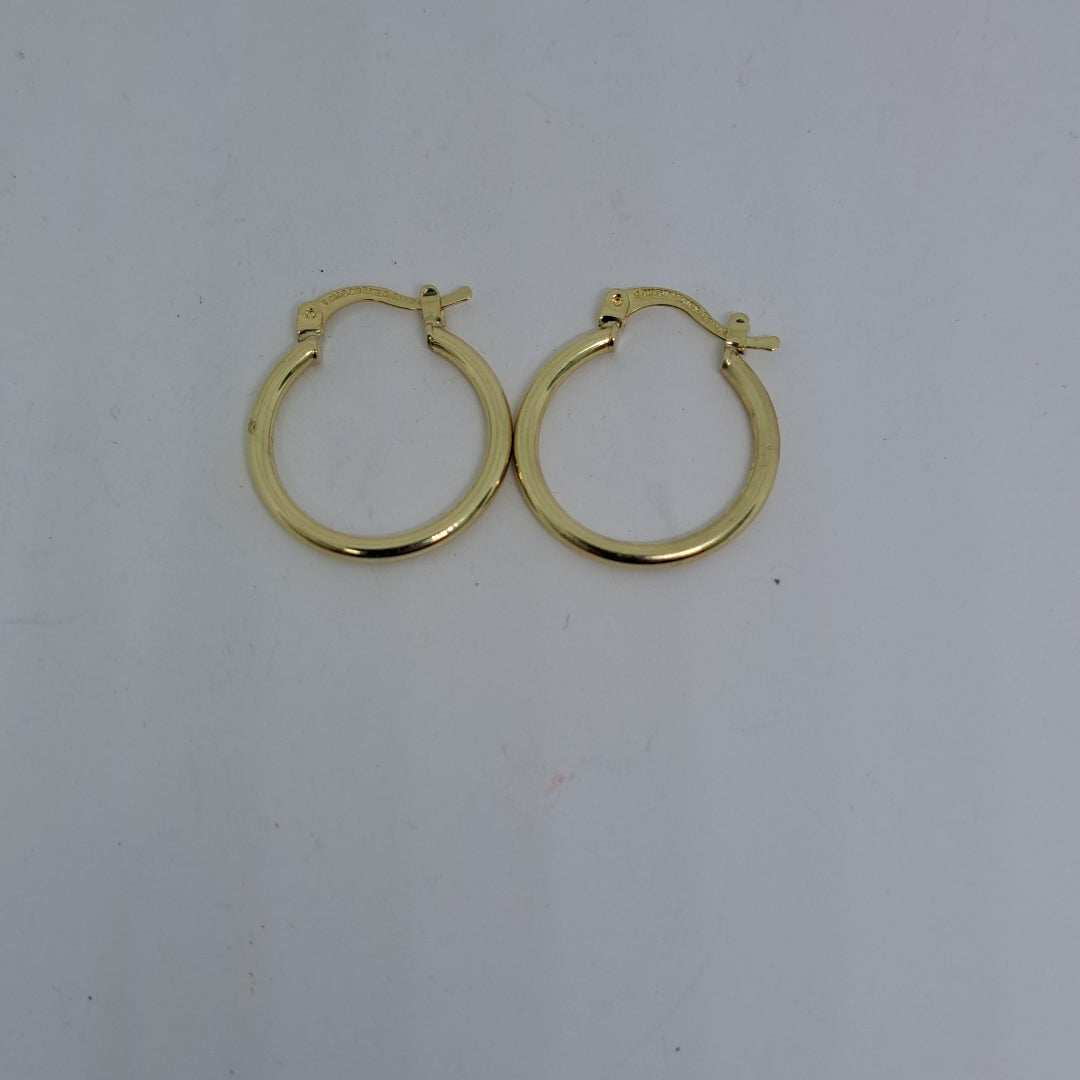 ARETES TEJIDO ARRACADAS LISAS 14K 1.2 GR (NUEVO)