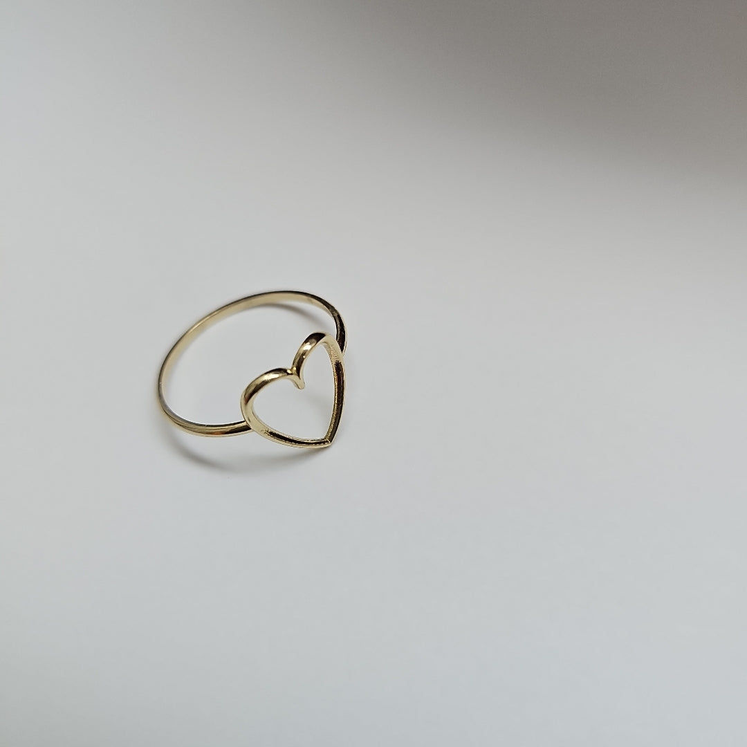 ANILLOS ANILLITO FIG CORAZON 10K TALLA 8 0.8 GR (NUEVO)