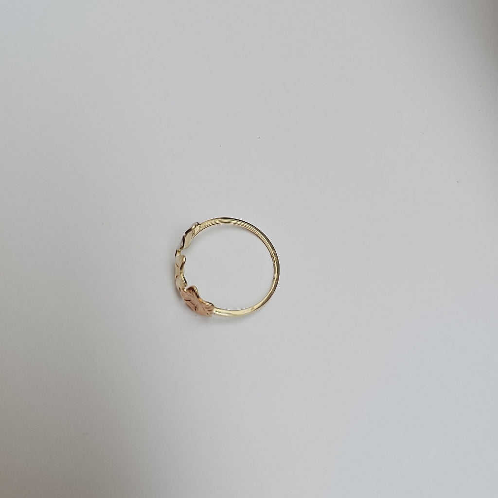 ANILLOS ANILLITO FIG FLORES 10K TALLA 7 1.2 GR (NUEVO)