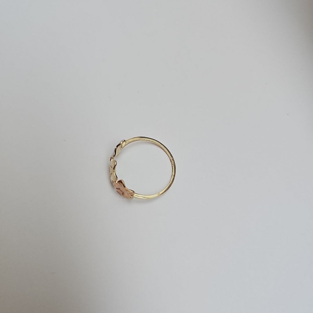 ANILLOS ANILLITO FIG FLORES 10K TALLA 7 1.2 GR (NUEVO)