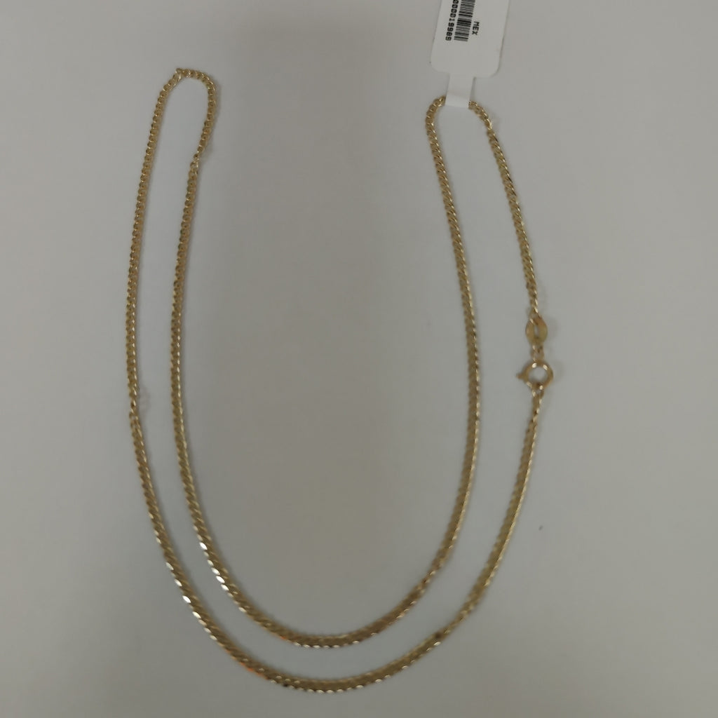 CADENAS TEJIDO BARBADA ORO 10K 55 CM 3.8 GR (NUEVO)