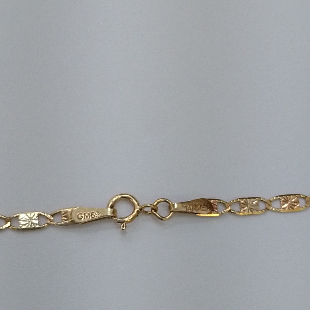 CADENA ORO COMBINADO 14 K 4.6 GRMS (SEMINUEVO)