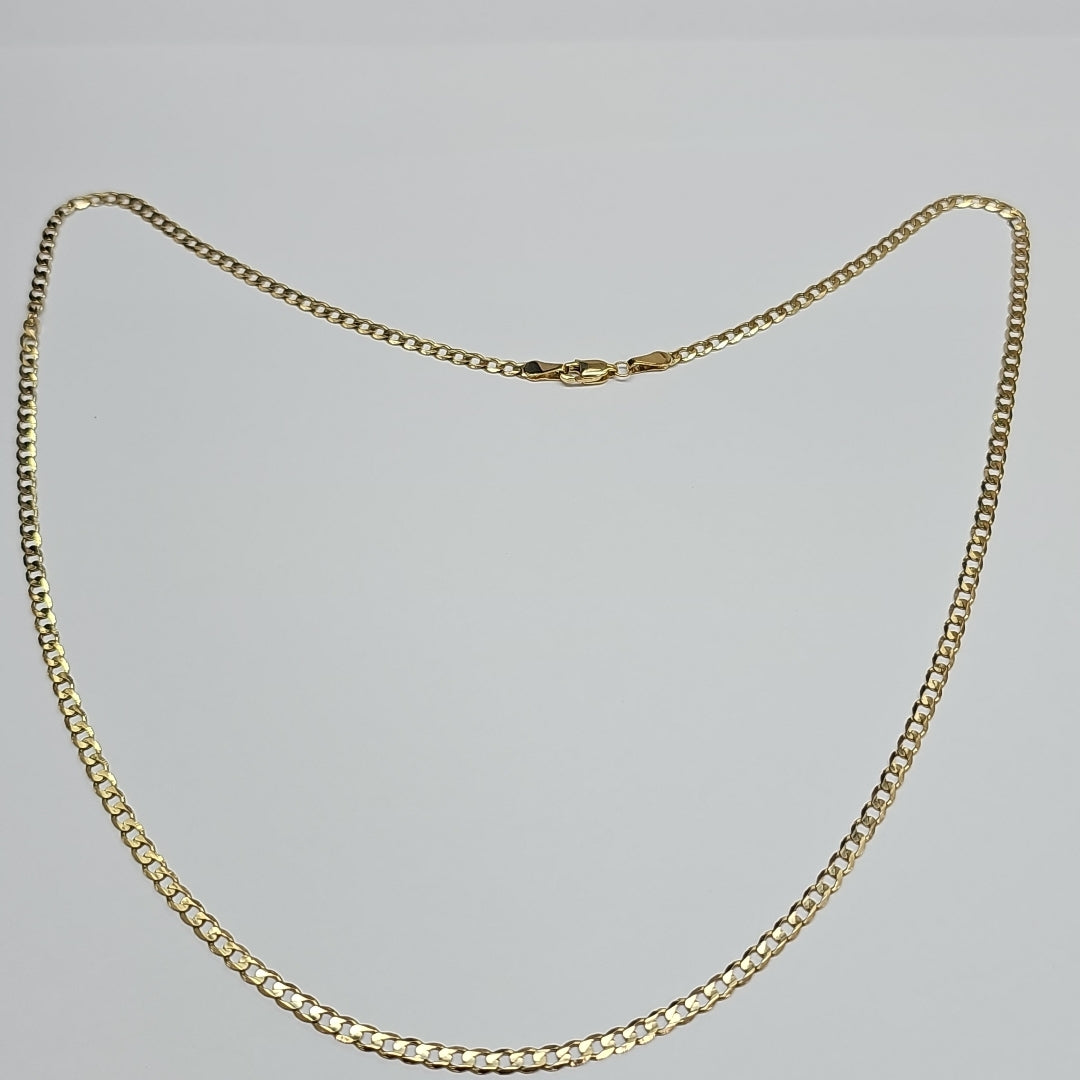 CADENA TEJIDO BARBADA 14K 60 CM 8.9 GR (NUEVO)