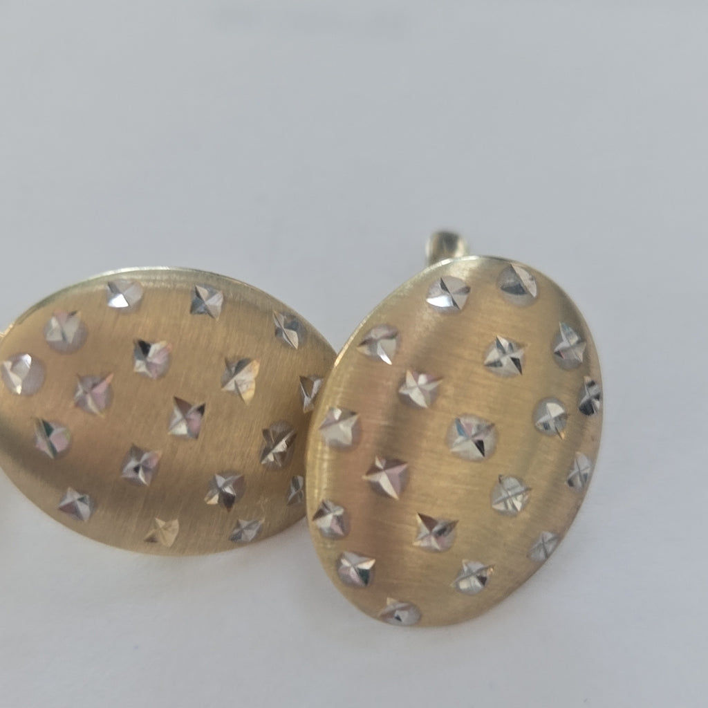 ARETES PAR ORO,RODIADO 10 K 1,90 GRMS (SEMINUEVO)