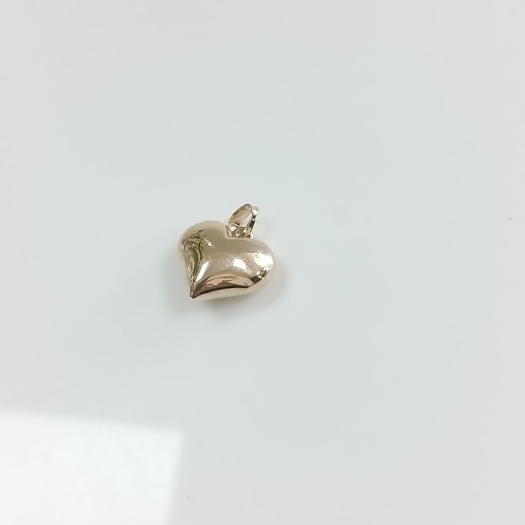 DIJE TEJIDO CORAZON LISO 14K 1.2 GR (NUEVO)
