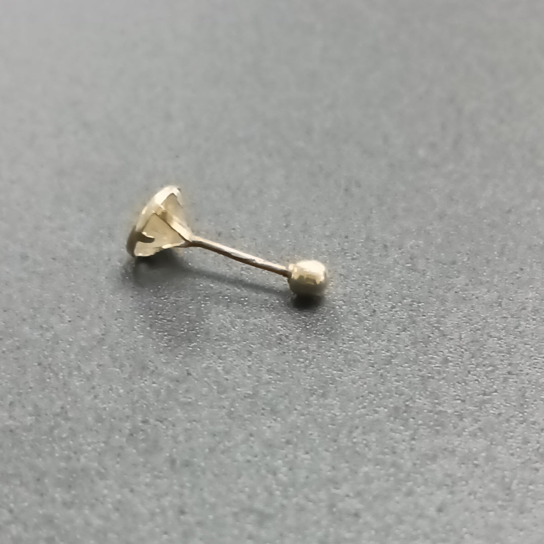 ARETES PAR ORO 14 K 0,50 GRMS (SEMINUEVO)