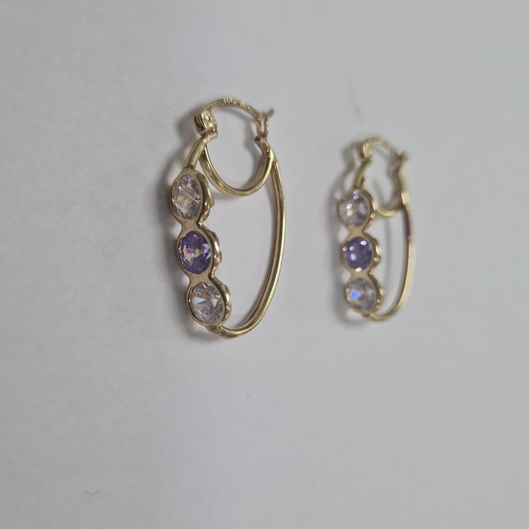 ARRACADAS PAR ORO 10 K 3,40 GRMS (SEMINUEVO)