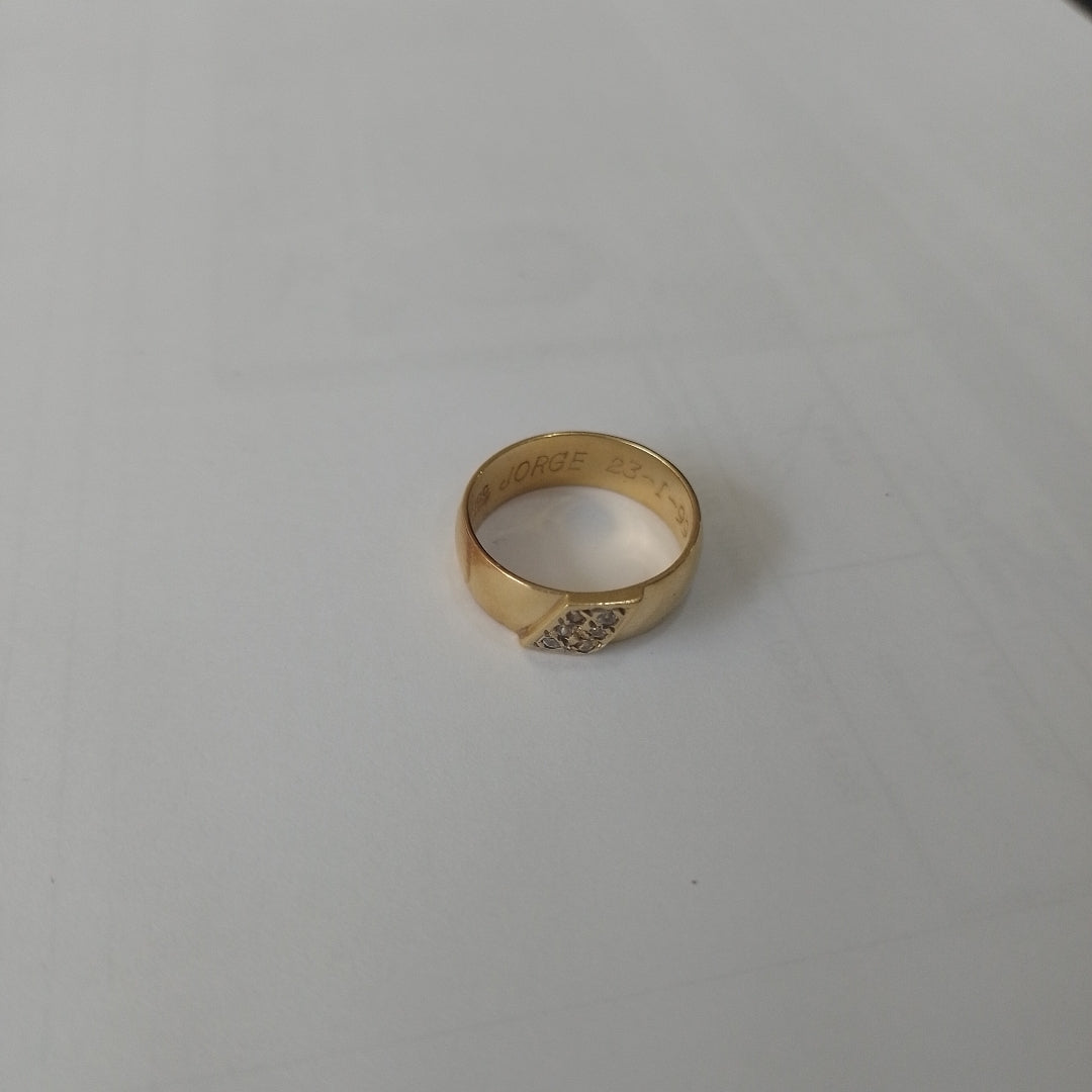ARGOLLA ORO 14 K 3.4 GRMS (SEMINUEVO)