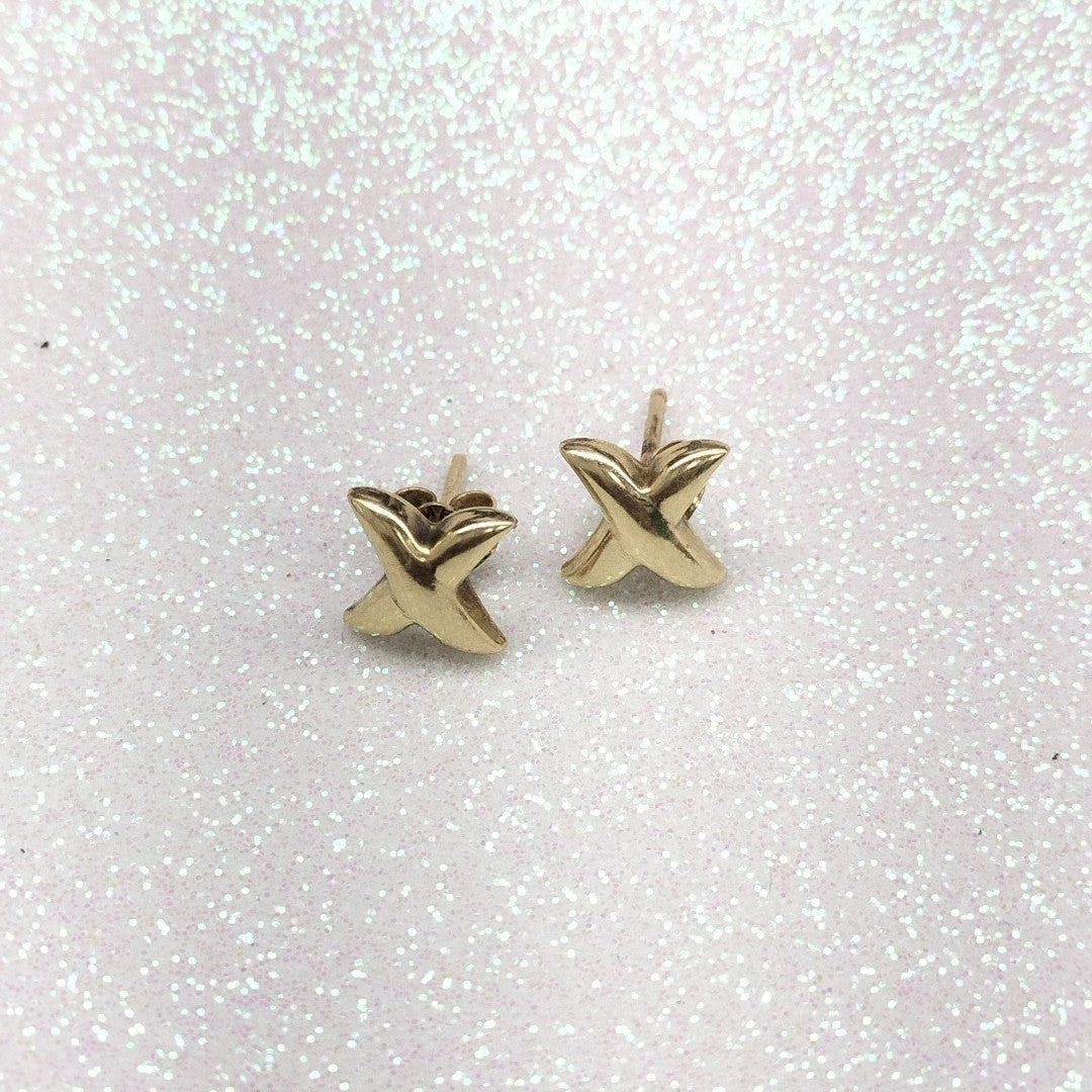 BROQUELES PAR ORO 14 K 1,40 GRMS (SEMINUEVO)