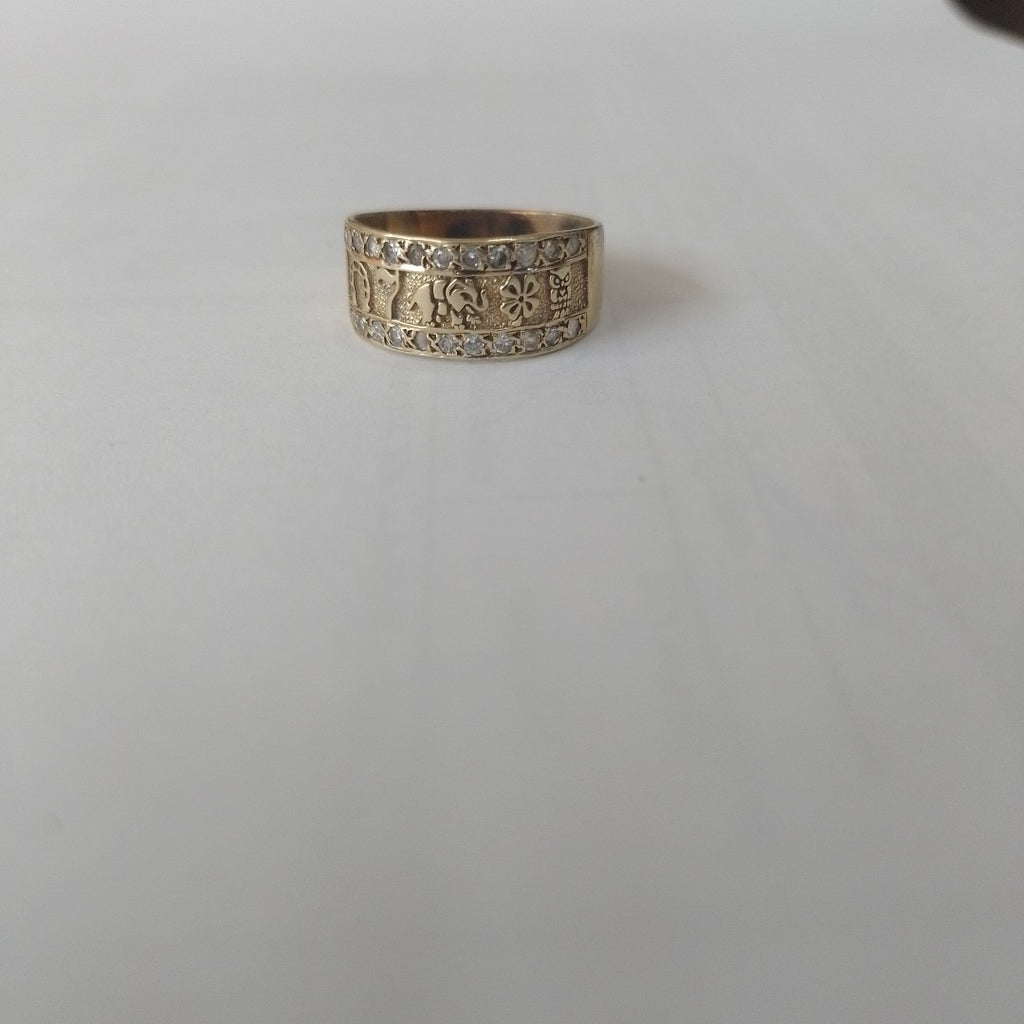 ARGOLLA DE LA SUERTE ORO 14 K 3.1 GRMS (SEMINUEVO)
