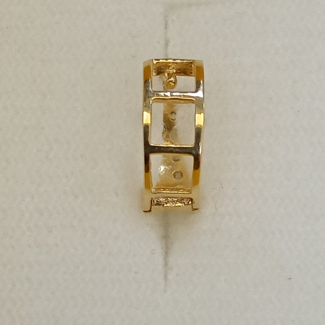ARETES HUGGIES C CIRCONIAS 14K 1.7 GR (NUEVO)