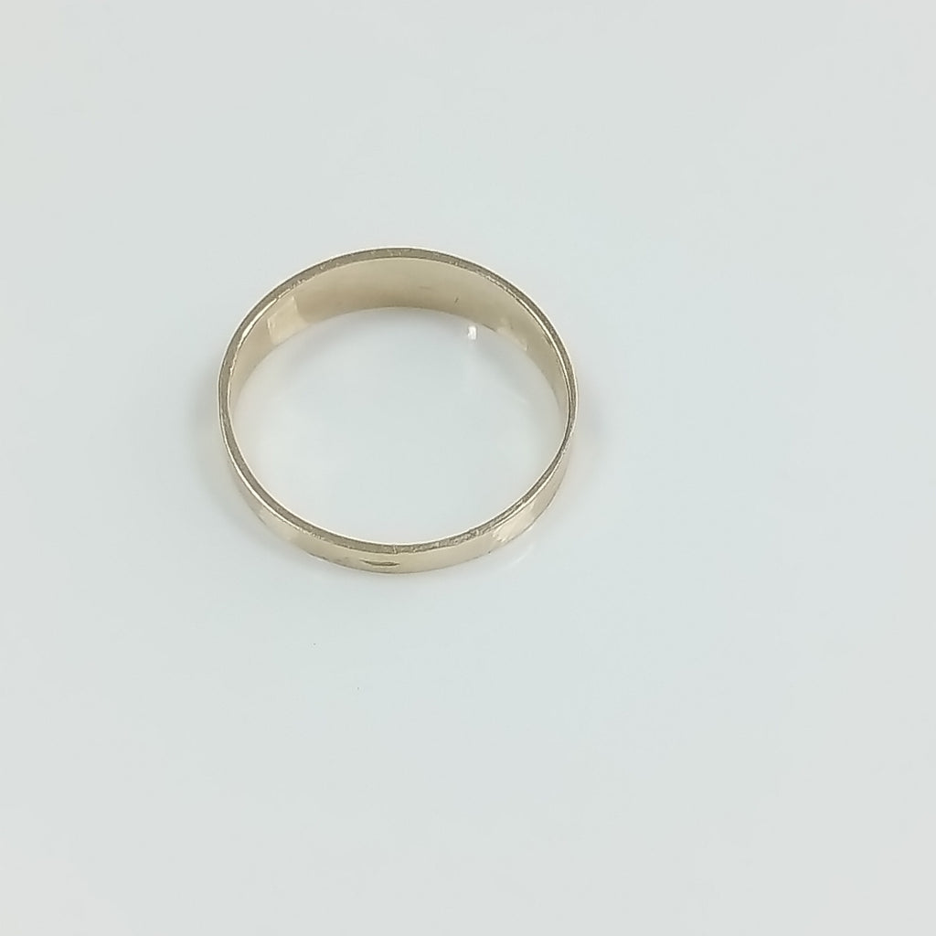 ANILLOS ARGOLLA DE LA SUERTE 10K TALLA 8 1.1 GR (NUEVO)