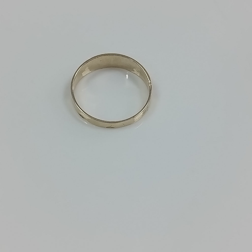 ANILLOS ARGOLLA DE LA SUERTE 10K TALLA 7 1.1 GR (NUEVO)