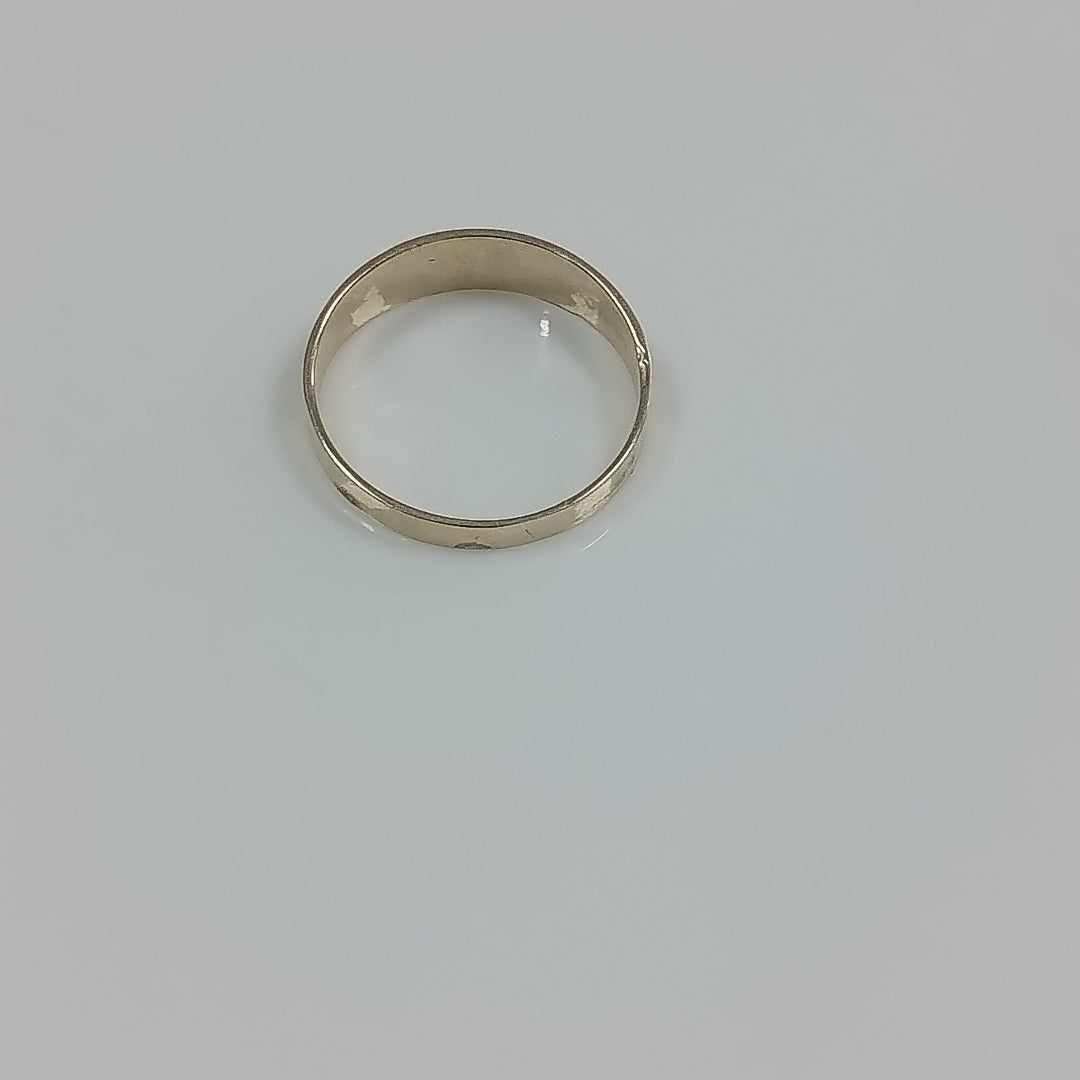 ANILLOS ARGOLLA DE LA SUERTE 10K TALLA 7 1.1 GR (NUEVO)