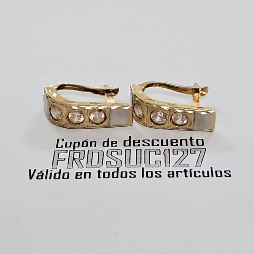 ARETES PAR ORO 14 K 2.7 GRMS (SEMINUEVO)