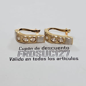 ARETES PAR ORO 14 K 2.7 GRMS (SEMINUEVO)