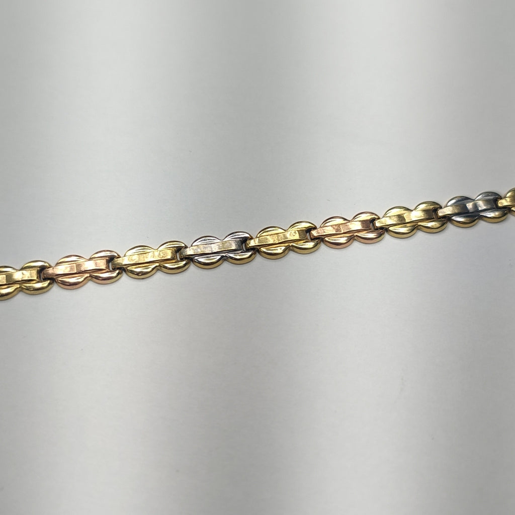 PULSERA ORO COMBINADO 14 K 5,40 GRMS (SEMINUEVO)