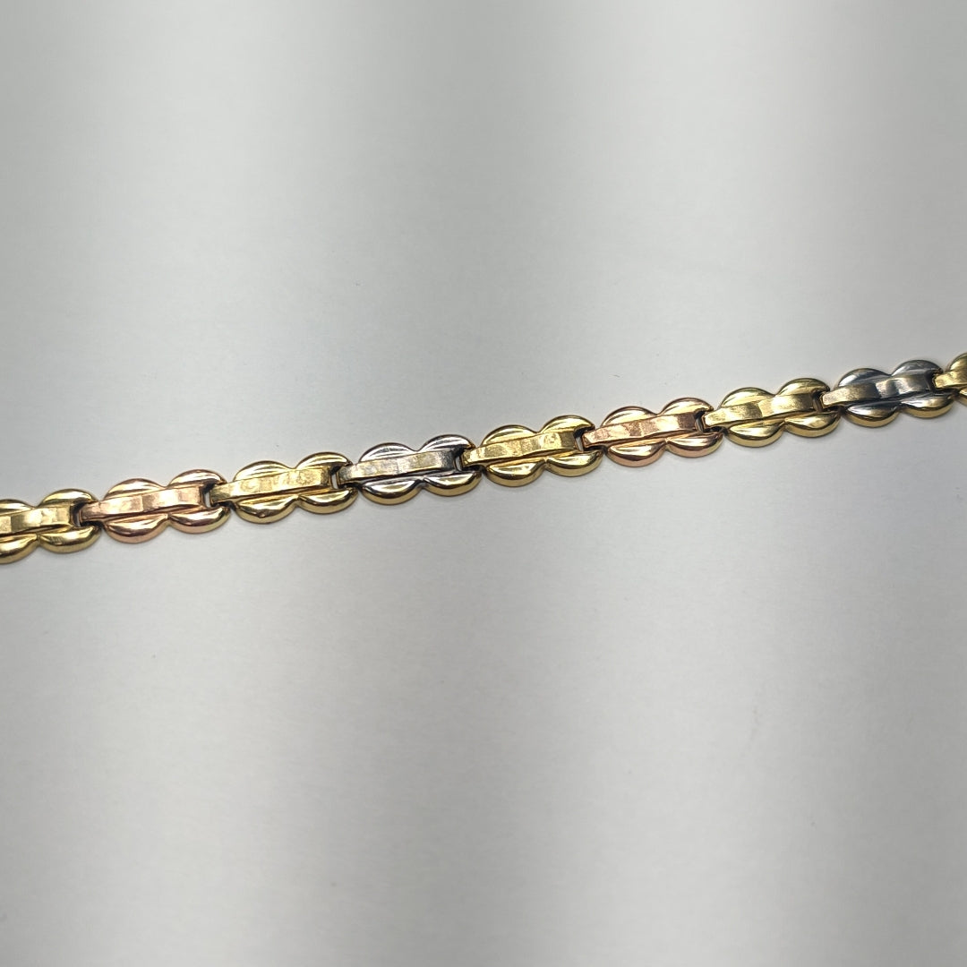 PULSERA ORO COMBINADO 14 K 5,40 GRMS (SEMINUEVO)