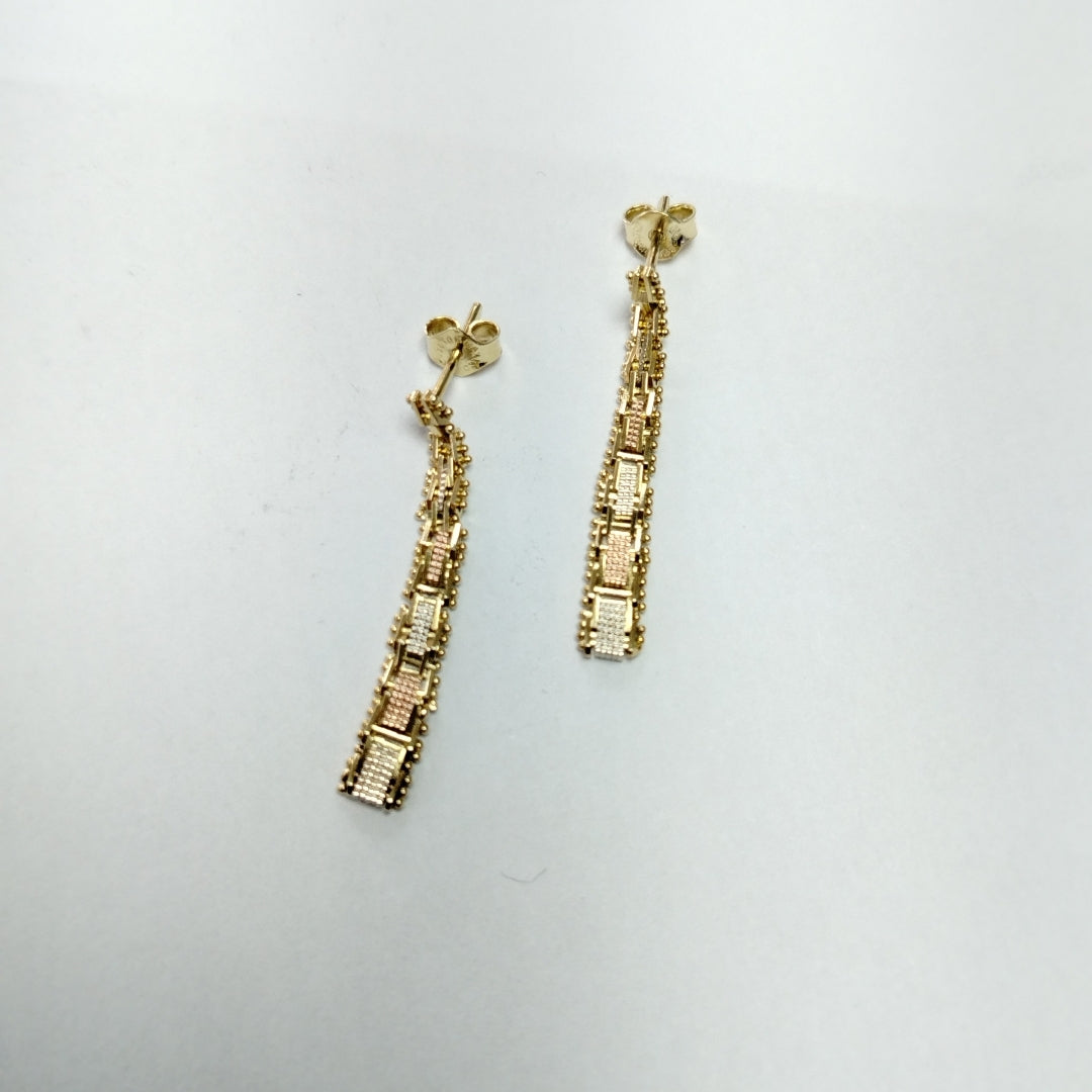 BROQUELES PAR ORO 14 K 2.7 GRMS (SEMINUEVO)