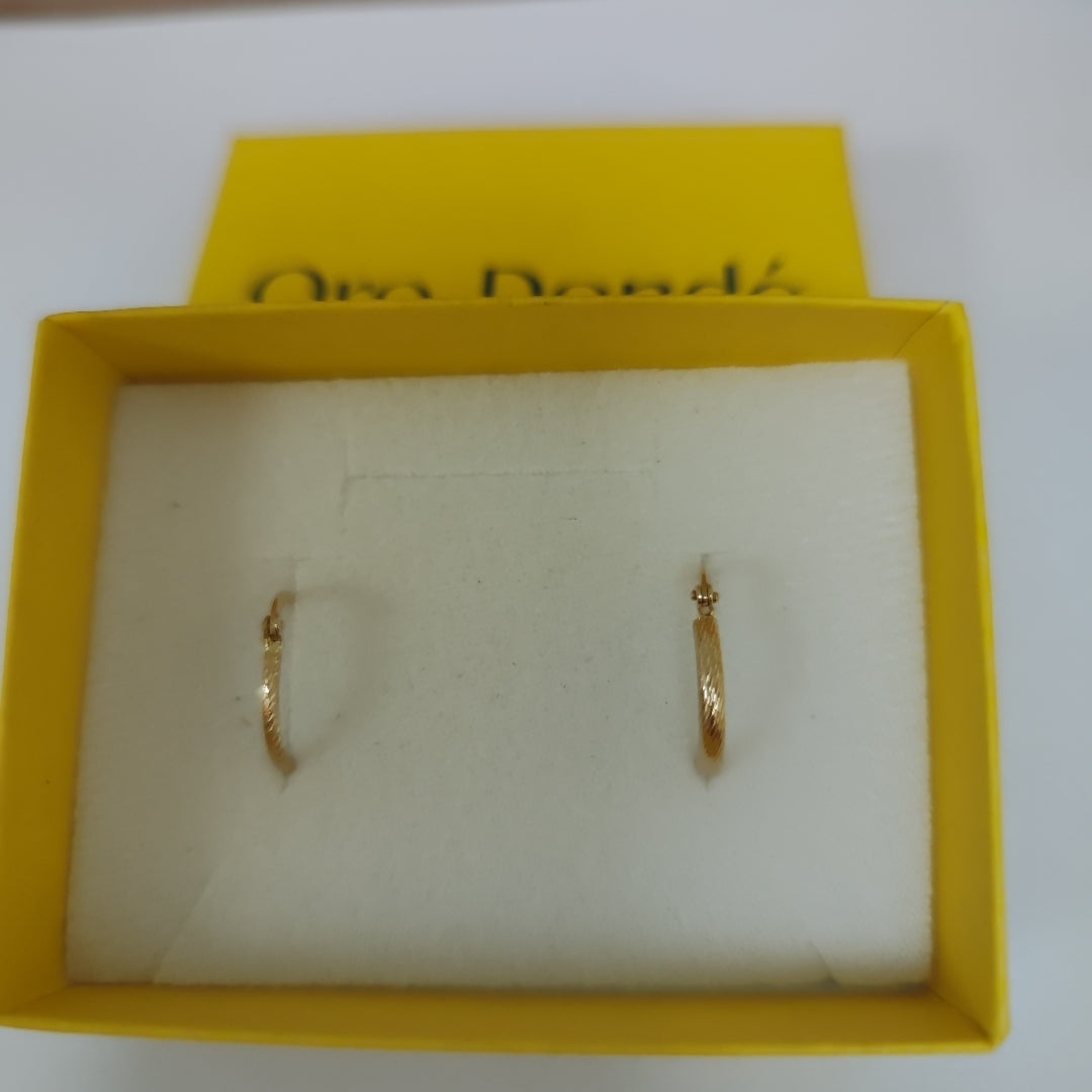 ARETES ARRACADAS 14K 1.2 GR (NUEVO)
