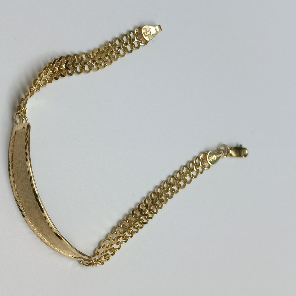 PULSERA ESCLAVA CHINO 14K 21 CM 9.8 GR (NUEVO)