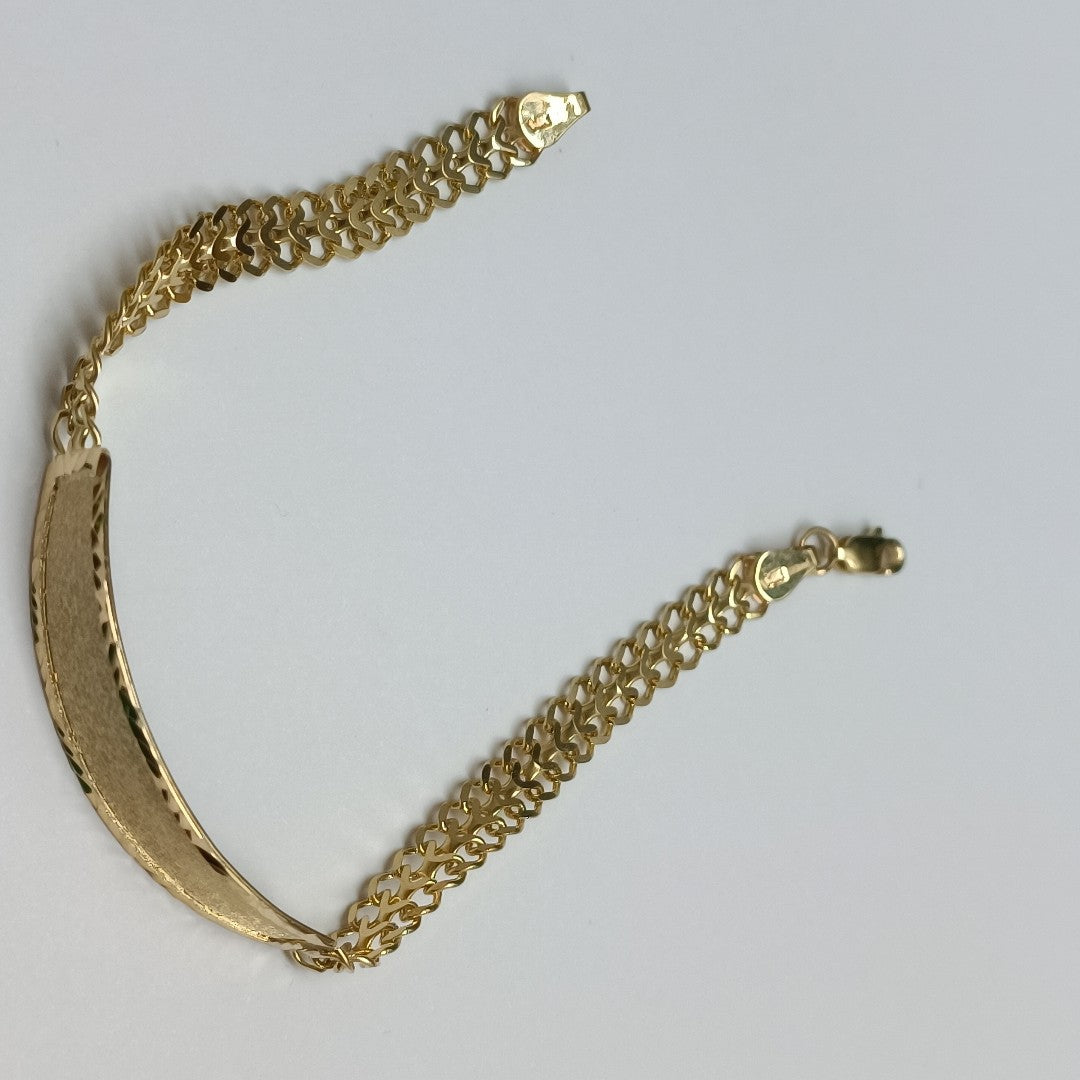 PULSERA ESCLAVA CHINO 14K 21 CM 9.8 GR (NUEVO)