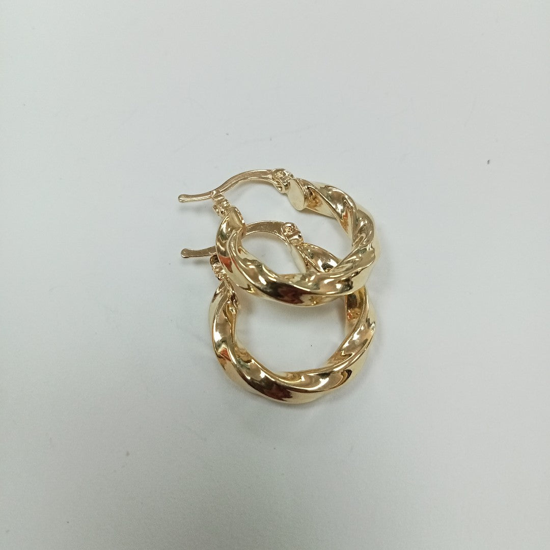ARETES ARRACADA TORZAL 14K 1.8 GR (NUEVO)