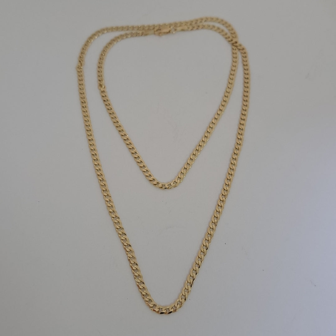 CADENA BARBADA 14K 60 CM 9.9 GR (NUEVO)