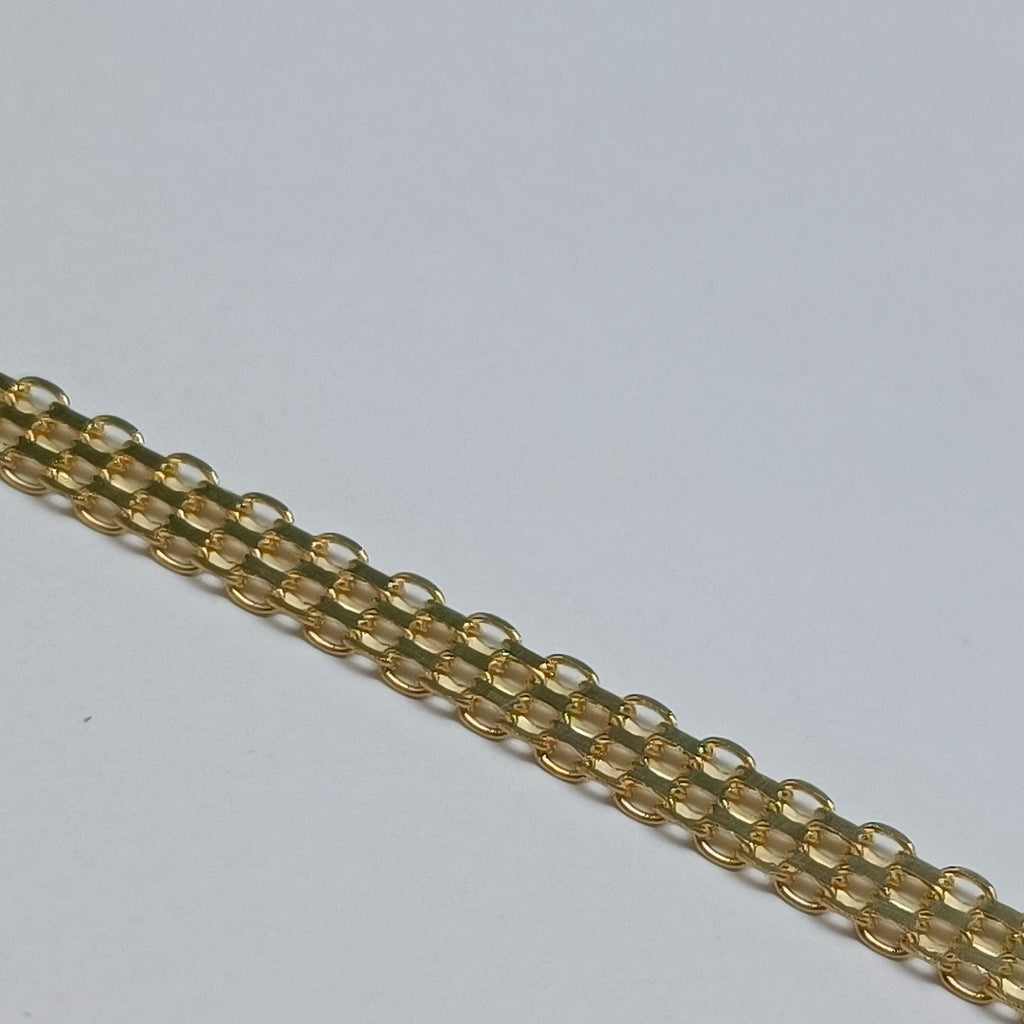 PULSERA ESPECIAL 14K 21 CM 5 GR (NUEVO)