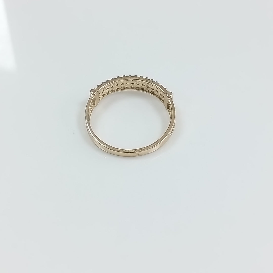 ANILLO ANILLITO C CIRCONIAS 14K 7 TALLA 1.6 GR (NUEVO)