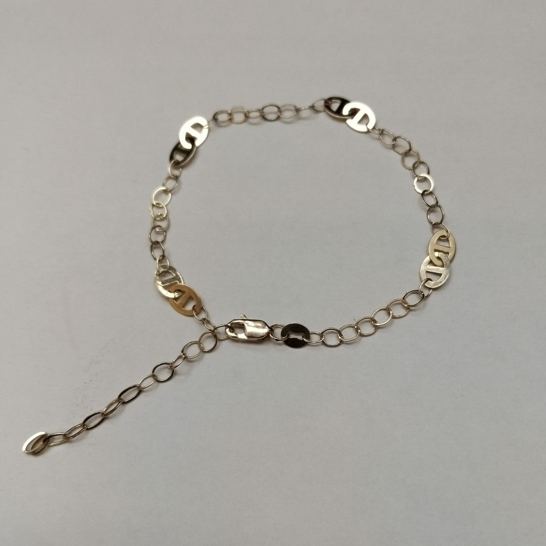 PULSERA ESPECIAL 14K 21 CM 1.9 GR (NUEVO)
