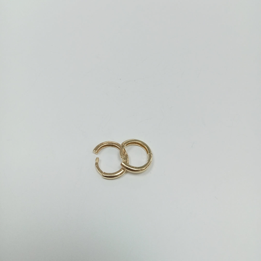 ARETES ARRACADAS LISAS 10K 1.2 GR (NUEVO)