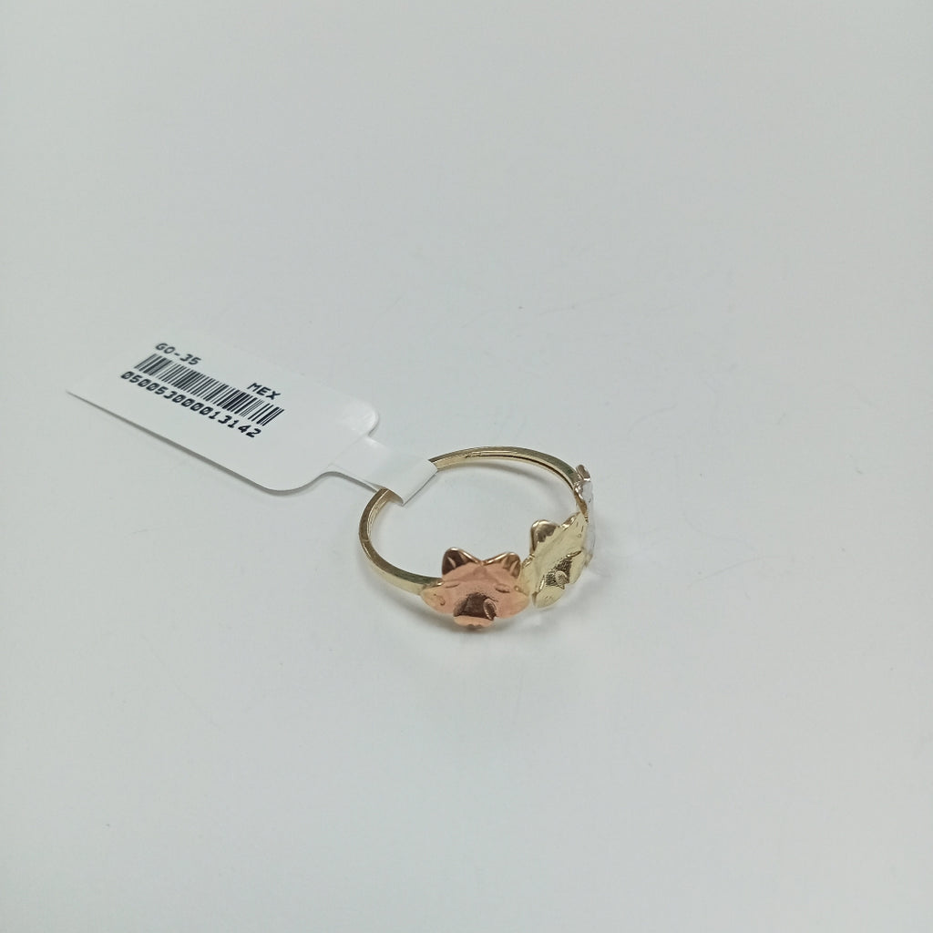 ANILLOS ANILLITO FIG FLORES 10K TALLA 8 1.2 GR (NUEVO)