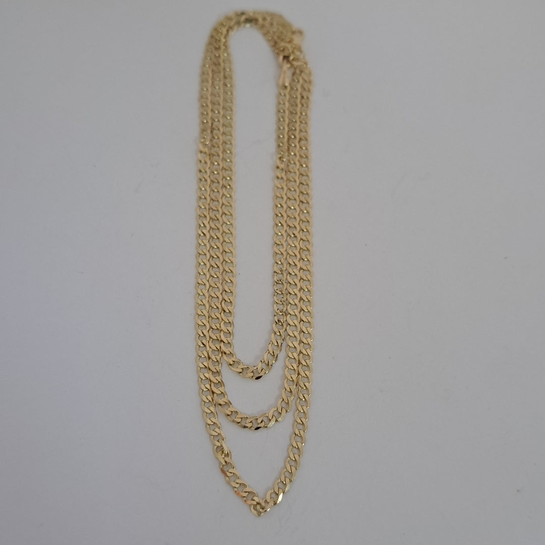 CADENA BARBADA 14K 60 CM 5.9 GR (NUEVO)