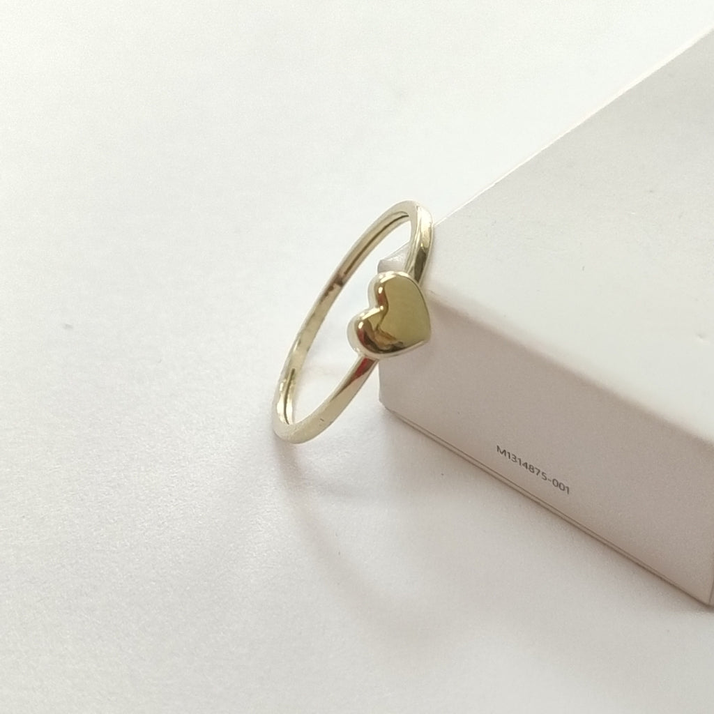 ANILLOS ANILLITO FIG CORAZON 10K TALLA 8 1.1 GR (NUEVO)