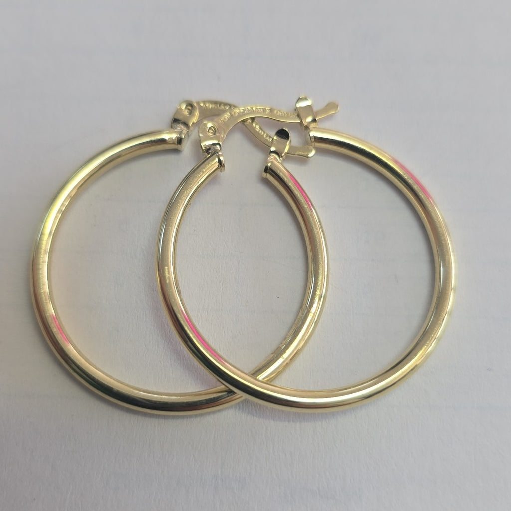 ARETES TEJIDO ARRACADAS LISAS 14K 1.5 GR (NUEVO)