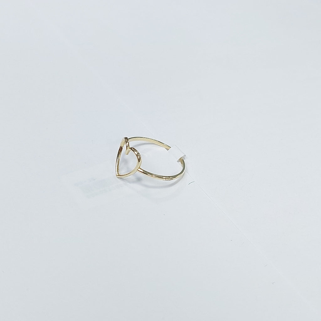 ANILLOS ANILLITO FIG CORAZON 10K TALLA 8 0.8 GR (NUEVO)
