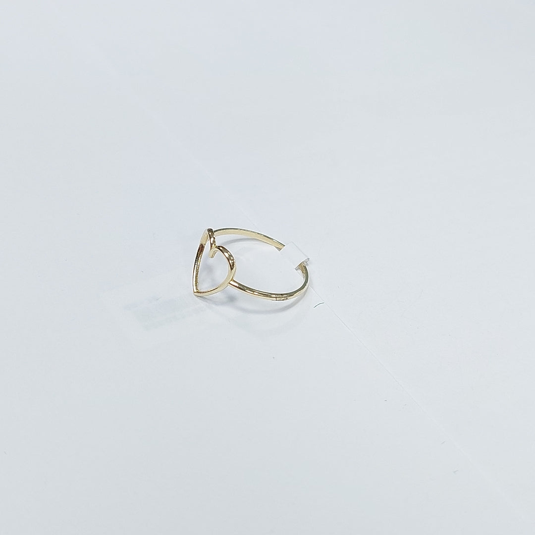 ANILLOS ANILLITO FIG CORAZON 10K TALLA 8 0.8 GR (NUEVO)