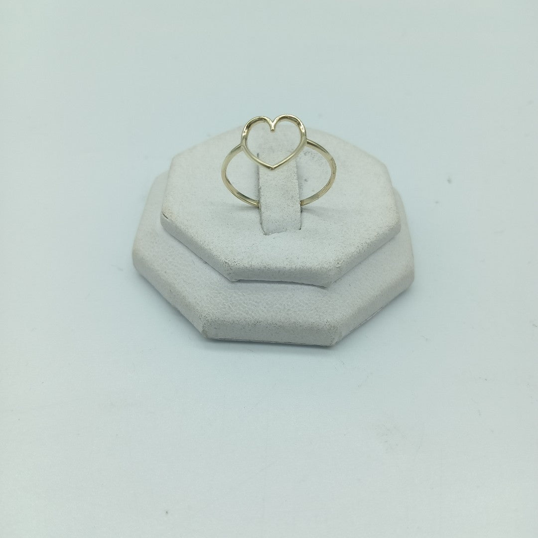 ANILLOS ANILLITO FIG CORAZON 10K TALLA 8 0.8 GR (NUEVO)