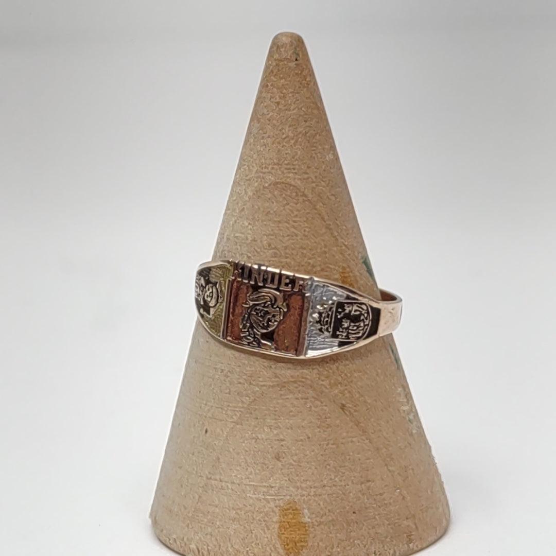 ANILLO DE GRADUACIÓN ORO 8 K 0.8 GRMS (SEMINUEVO)