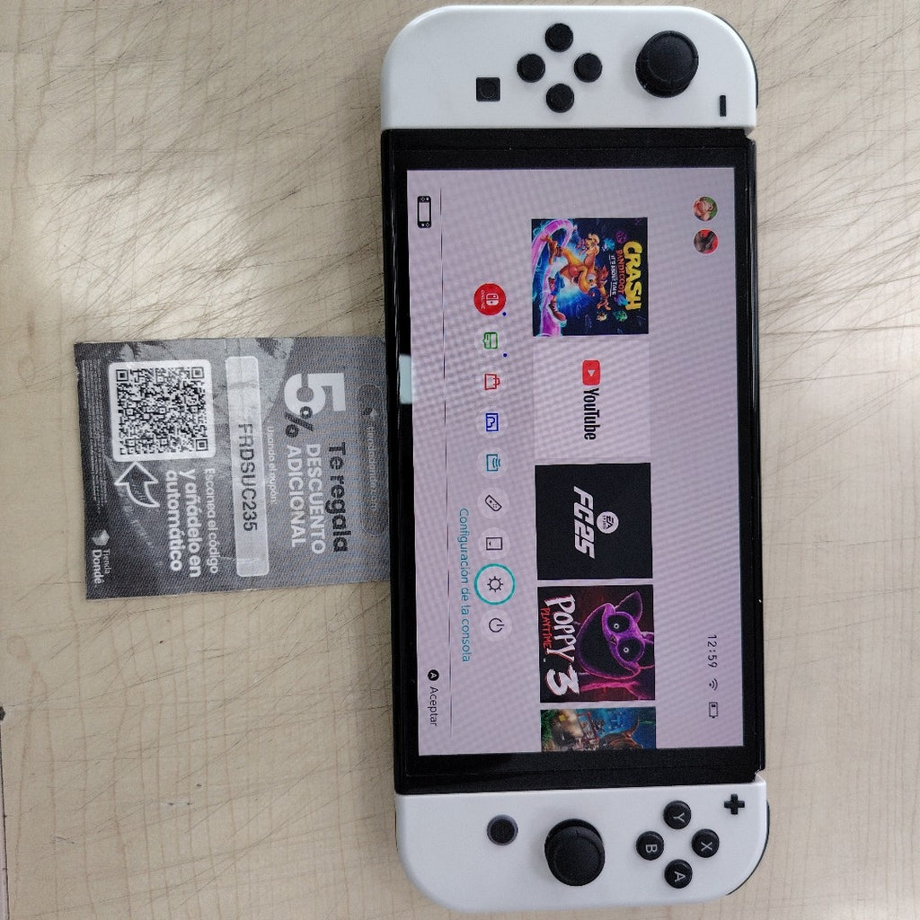 CONSOLA DE VIDEOJUEGO NINTENDO SWITCH OLED 64 GB (SEMINUEVO)
