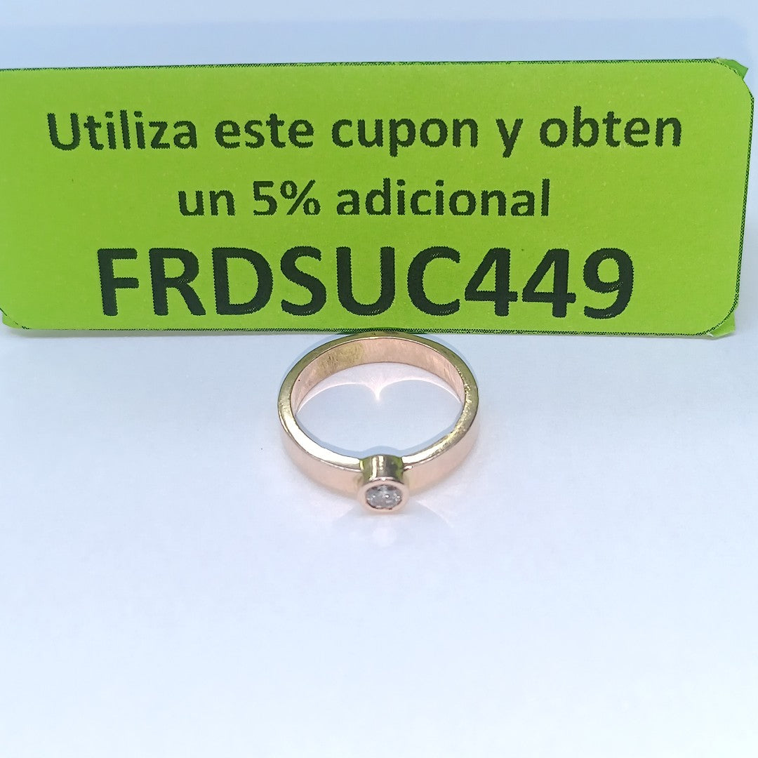 SOLITARIO ORO 14 K 3,80 GRMS (SEMINUEVO)