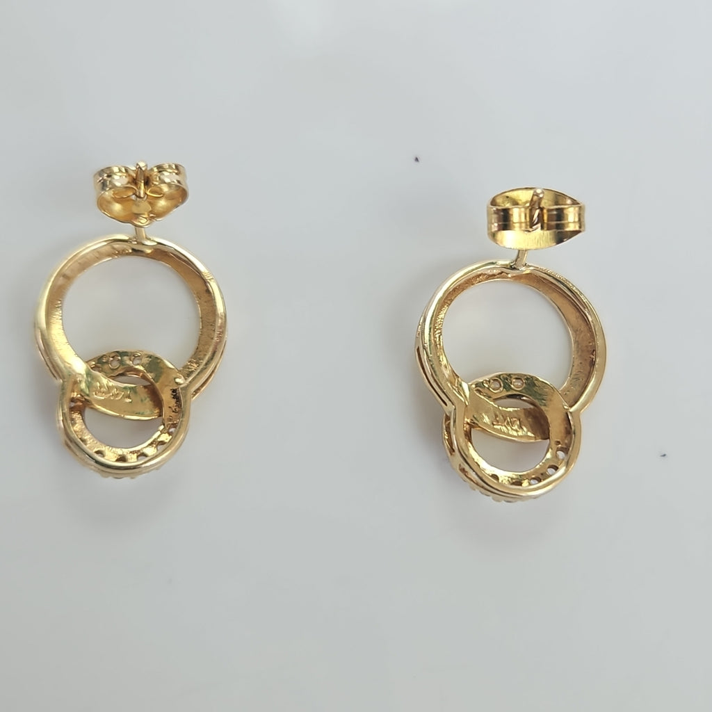 BROQUELES PAR ORO 14 K 3,30 GRMS (SEMINUEVO)