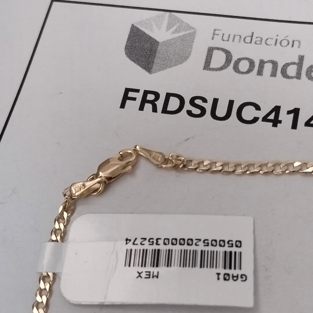 PULSERA BARBADA 14K 21 CM 2.3 GR (NUEVO)